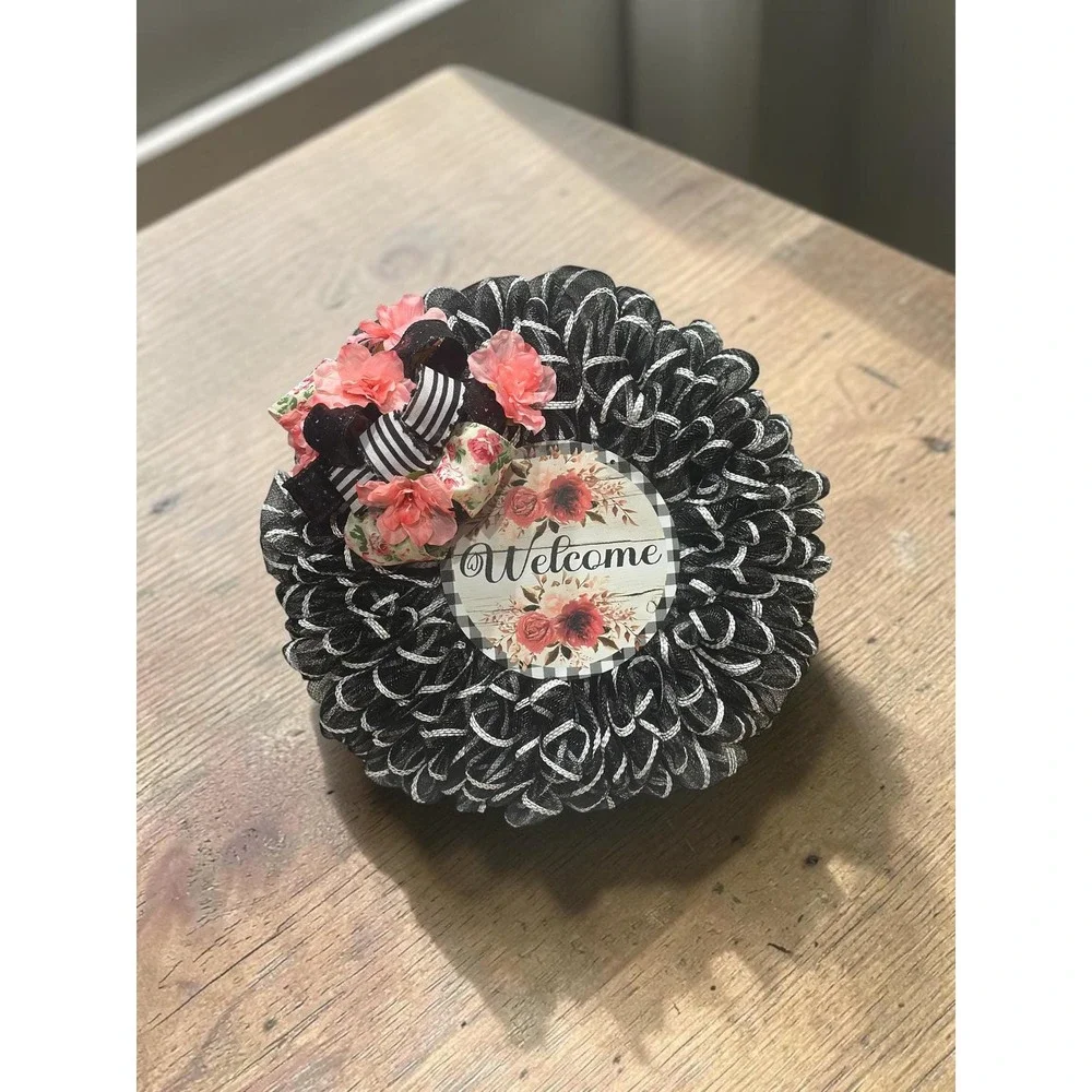 Colorful Welcome Handmade Wreath
